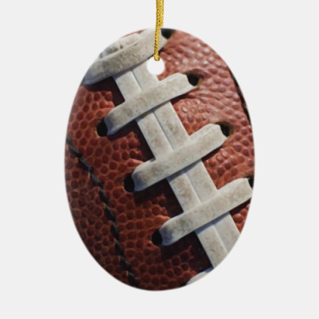 Football Ceramic Tree Decoration (Front)