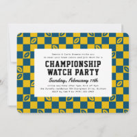 Football Check Championship Game Watch Party