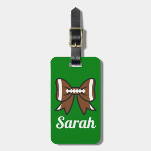Football Cheer Cheerleader Bag Tag