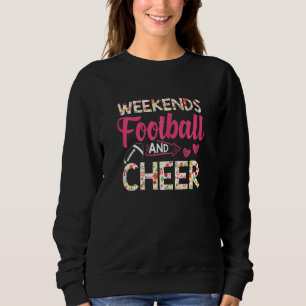 Football Cheer Graphic Women Girls Cheerleader 4 Sweatshirt
