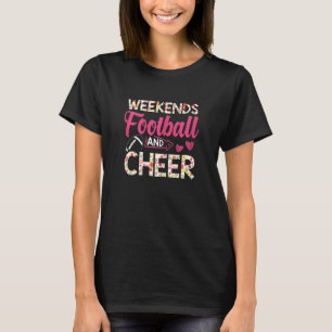 Football Cheer Graphic Women Girls Cheerleader 4 T-Shirt