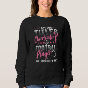 Football Cheer Graphic Women Girls Cheerleader Sweatshirt