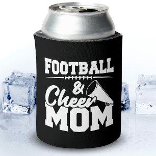 Football Cheer Mum High School Sports Cheerleading Can Cooler