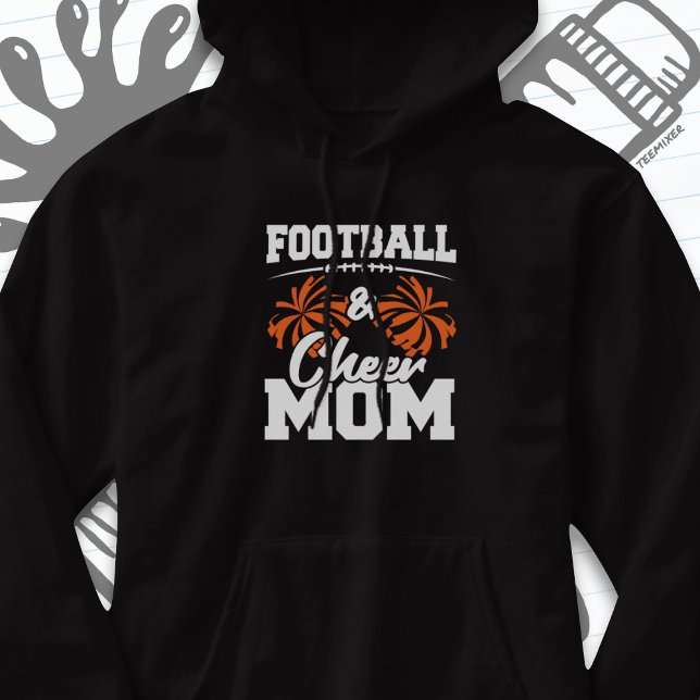 Football Cheer Mum High School Sports Cheerleading Hoodie (Creator Uploaded)