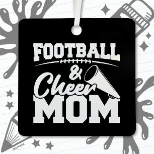 Football Cheer Mum High School Sports Cheerleading Metal Tree Decoration