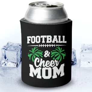 Football Cheer Squad School Sports Games Proud Mum Can Cooler