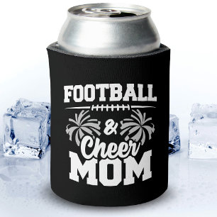 Football Cheer Squad School Sports Games Proud Mum Can Cooler
