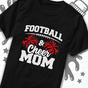 Football Cheer Squad School Sports Games Proud Mum T-Shirt