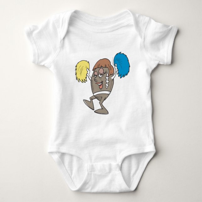 football cheerleader baby bodysuit (Front)