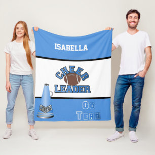 Football Cheerleader Fleece Blanket