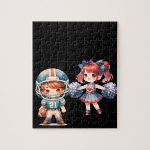 Football & Cheerleader Jigsaw Puzzle