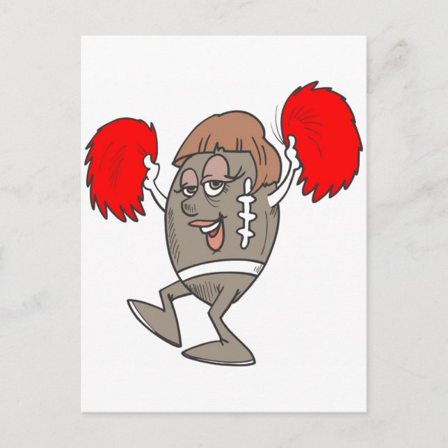 football cheerleader postcard (Front)