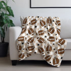 Football Chequered Star Pattern Tan