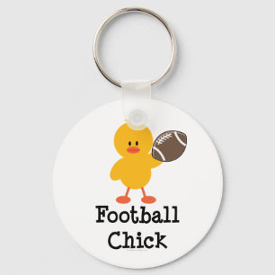 Football Chick Key Chain