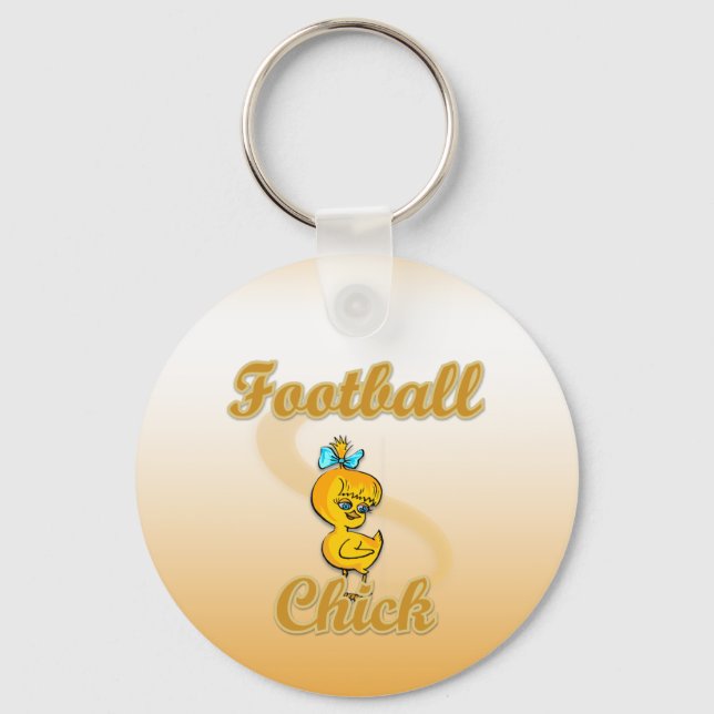 Football  Chick Key Ring (Front)