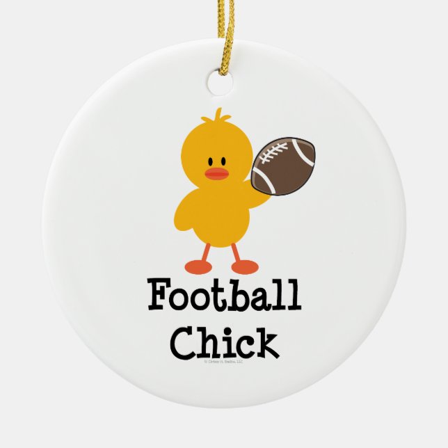 Football Chick Ornament (Front)