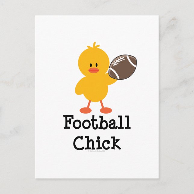 Football Chick Postcard (Front)
