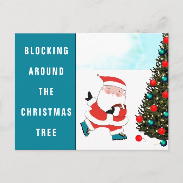 Football Christmas Holiday Card (Front)