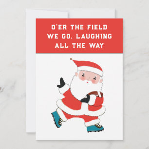 Football Christmas Holiday Cards