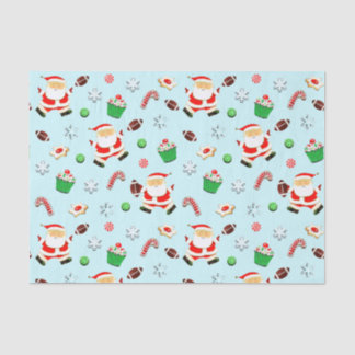 Football Christmas Holiday Tissue Paper