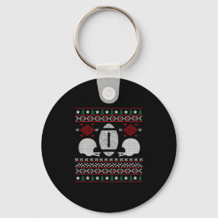FOOTBALL CHRISTMAS KEY RING