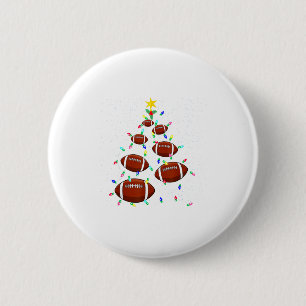 Football Christmas Tree Light Xmas Football Boys G 6 Cm Round Badge