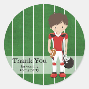 Football Classic Round Sticker
