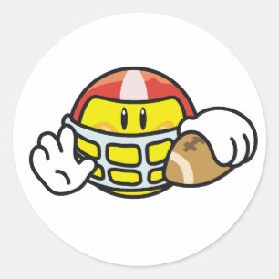 Football Classic Round Sticker