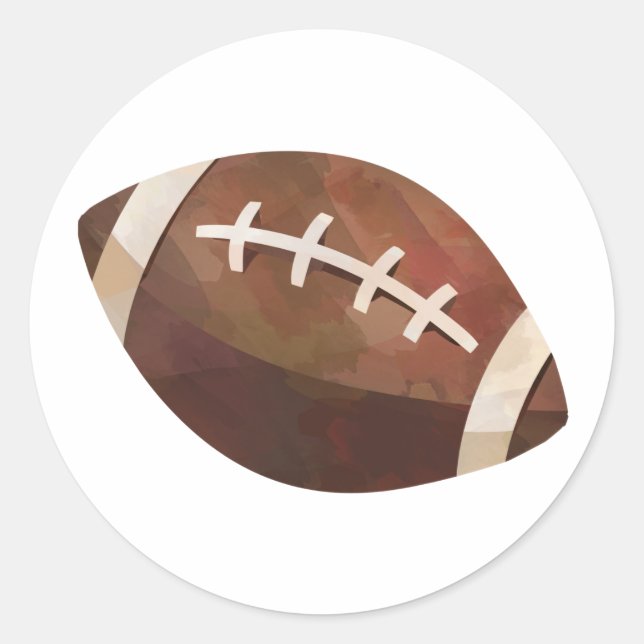 Football Classic Round Sticker (Front)