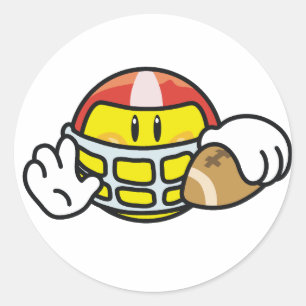 Football Classic Round Sticker