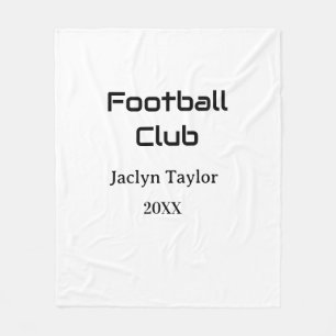FOOTBALL CLUB FIFA WORLD CUP NAME YEAR PARTY FLEECE BLANKET