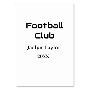 FOOTBALL CLUB FIFA WORLD CUP NAME YEAR PARTY TABLE NUMBER