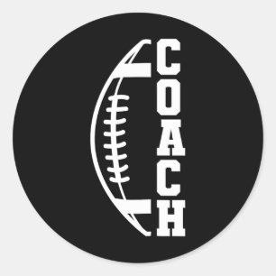 Football Coach 3  Classic Round Sticker