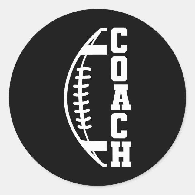 Football Coach 3  Classic Round Sticker (Front)