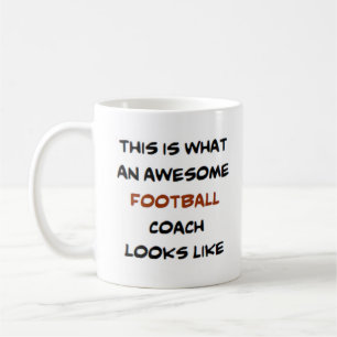 football coach, awesome coffee mug