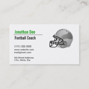 Football Coach Business Card