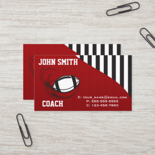 Football Coach Business Card