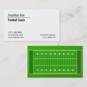 Football Coach Business Card