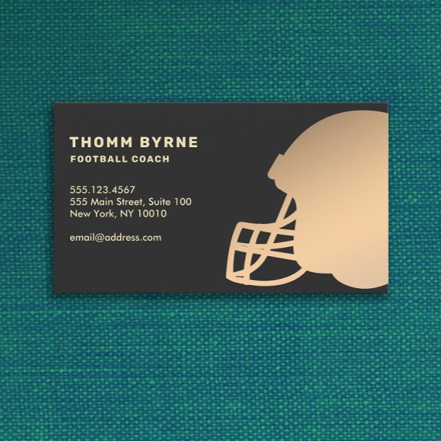 Football Coach Business Card (Creator Uploaded)