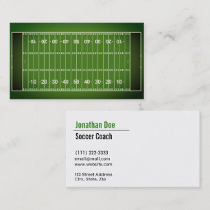 Football Coach Business Card