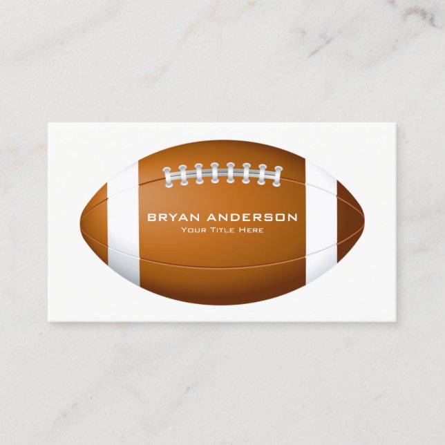 Football Coach Business Card (Front)