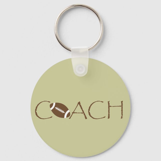 Football coach key ring (Front)