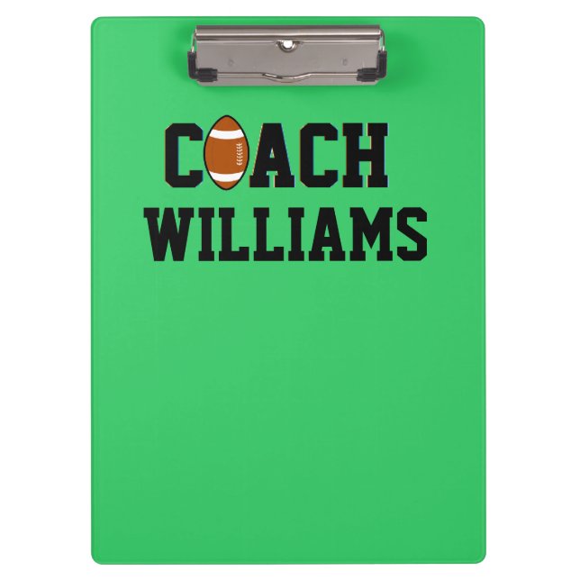 Football Coach Personalised Clipboard (Front)