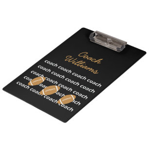 Football Coach Personalised Clipboard