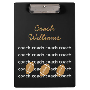 Football Coach Personalised Clipboard