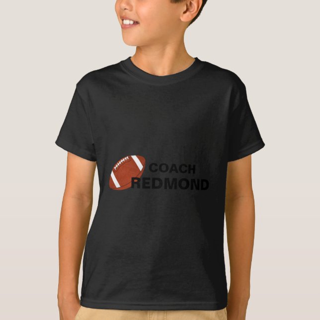 Football Coach Personalized T Shirt  (Front)