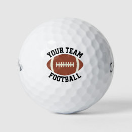 Football Coach/Player/Fan Custom Team Name Sports Golf Balls