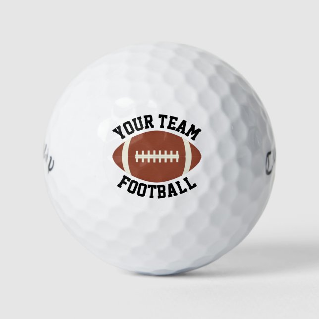 Football Coach/Player/Fan Custom Team Name Sports Golf Balls (Front)