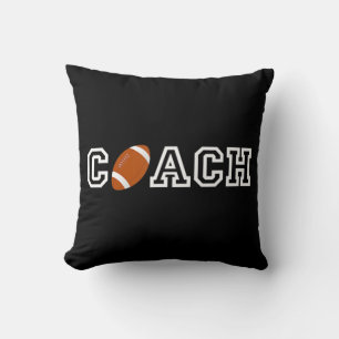 Football Coach T Appreciation Gift for Coaches Cushion