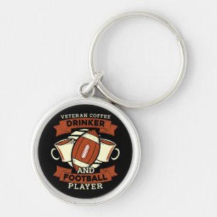 Football Coffee Key Ring